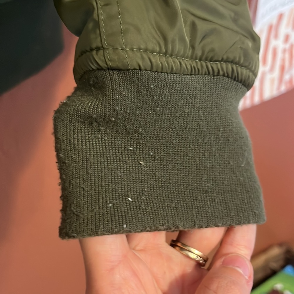 Olive green bomber style jacket - Picture 10 of 10